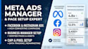 setup verified facebook business page manager meta ads campaign fb pixel setup