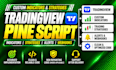 code custom tradingview pine script strategy, indicator and alerts