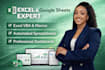 create excel spreadsheet, excel vba macros, dashboard and google sheets
