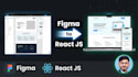 react js web app, landing page, figma to react components