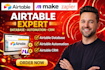 setup airtable database, airtable automation and airtable crm