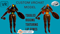 create a custom 3d avatar model for vrchat, vtuber, or game