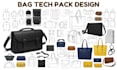 create bag tech pack for handbag backpack wallets purses ready for manufacturing