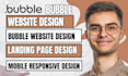 do bubble website design or bubble web app mvp saas bubble io no code developer