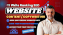 write SEO website content, content writer and website copywriting that converts