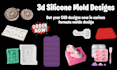 make 3d silicone mold, injection mold, slip casting mold, 3d cad model, stl file