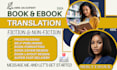 professionally translate your fiction and nonfiction ebook to spanish and french