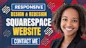 do squarespace business website design and squarespace website redesign