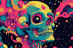 draw trippy psychedelic lowbrow design