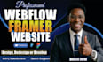 design or redesign webflow website, framer website, figma to webflow