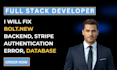 manually fix bolt new app supabase authentication stripe deployment
