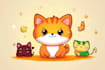 create cute kawaii cartoon character illustration