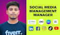 be your social media management manager
