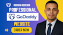 godaddy website design, godaddy website redesign and website development
