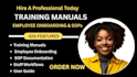 create training manual online course training course user manual sops workbook