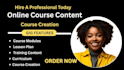 create online course content course creation course curriculum online course
