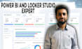 build custom power bi dashboards and looker studio data dashboards