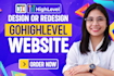 design a modern, responsive website via go high level