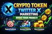 do crypto token twitter x marketing crypto promotion