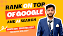 do technical SEO and improve google ranking