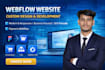 design a high converting webflow landing page for your business