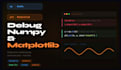debug and fix your numpy and matplotlib code