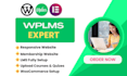 create course website with wplms theme