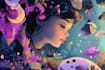 create a beautiful digital illustration