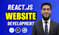 build a modern react next js website or landing page