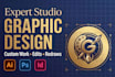 do custom graphic design, image editing