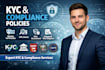 write aml, kyc and compliance policies