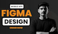 design modern mobile app UI UX in figma