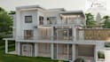 design a modern house or villa with 2d floor plans