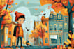 create cartoon background illustration