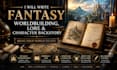 write fantasy worldbuilding, lore and character backstory