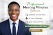a well detailed and professional meeting minute