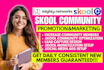 do skool online course promotion skool circle so community setup skool manager