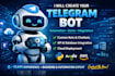 create, deploy the customized ai telegram, whatsapp bot