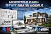create architectural plans and revit bim 3d models
