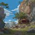 create 2d environment concept art, design, illustration