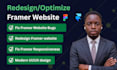 build framer website fix framer website redesign framer website framer developer