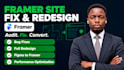 build framer website fix framer website redesign framer website framer developer