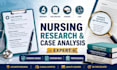 research and analyze nursing cases with citations