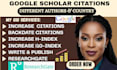 increase, backdate google scholar, article, journal and researchgate citations