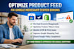 optimize product feed for google merchant center fix shopify product feed errors