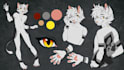 draw high quality furry ref sheet, anthro ref sheet, nsfw ref sheet, oc design