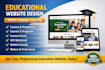 design a professional educational website for school or elearning website
