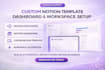 create a custom notion template dashboard workspace notion crm system