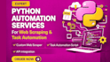do python web scraping, data scraping, scraping bot, replit, web crawler