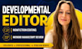 developmental edit your nonfiction, self help book, or memoir manuscript